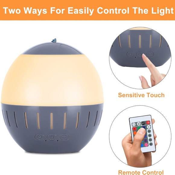 SINVNE Night Light for Kids w/ Color Changing Mode & Dimming & Rechargeable WHIT - Picture 2 of 7
